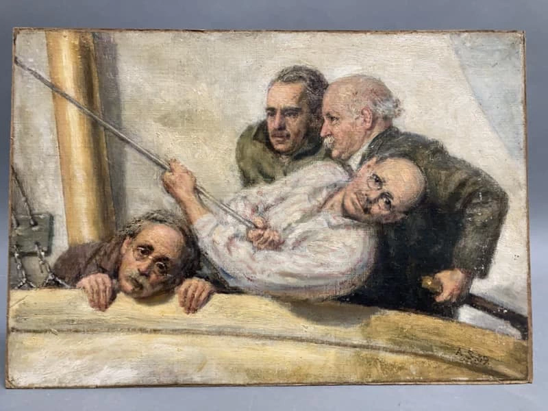 Rappresentazione simbolica di Alfred e dei suoi tre fratelli